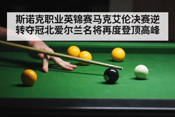 斯诺克职业英锦赛马克艾伦决赛逆转夺冠北爱尔兰名将再度登顶高峰